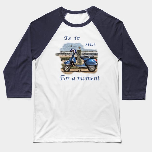Vespa Baseball T-Shirt by Grant's Pics